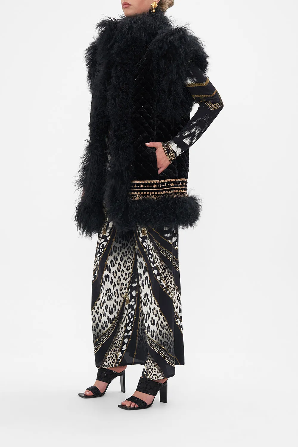 OVERSIZED FAUX FUR GILET UNTAMED ROYALTY
