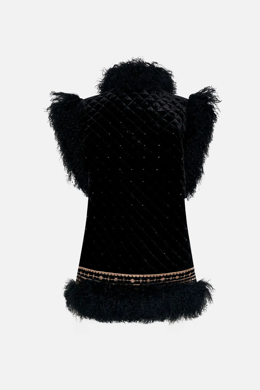OVERSIZED FAUX FUR GILET UNTAMED ROYALTY
