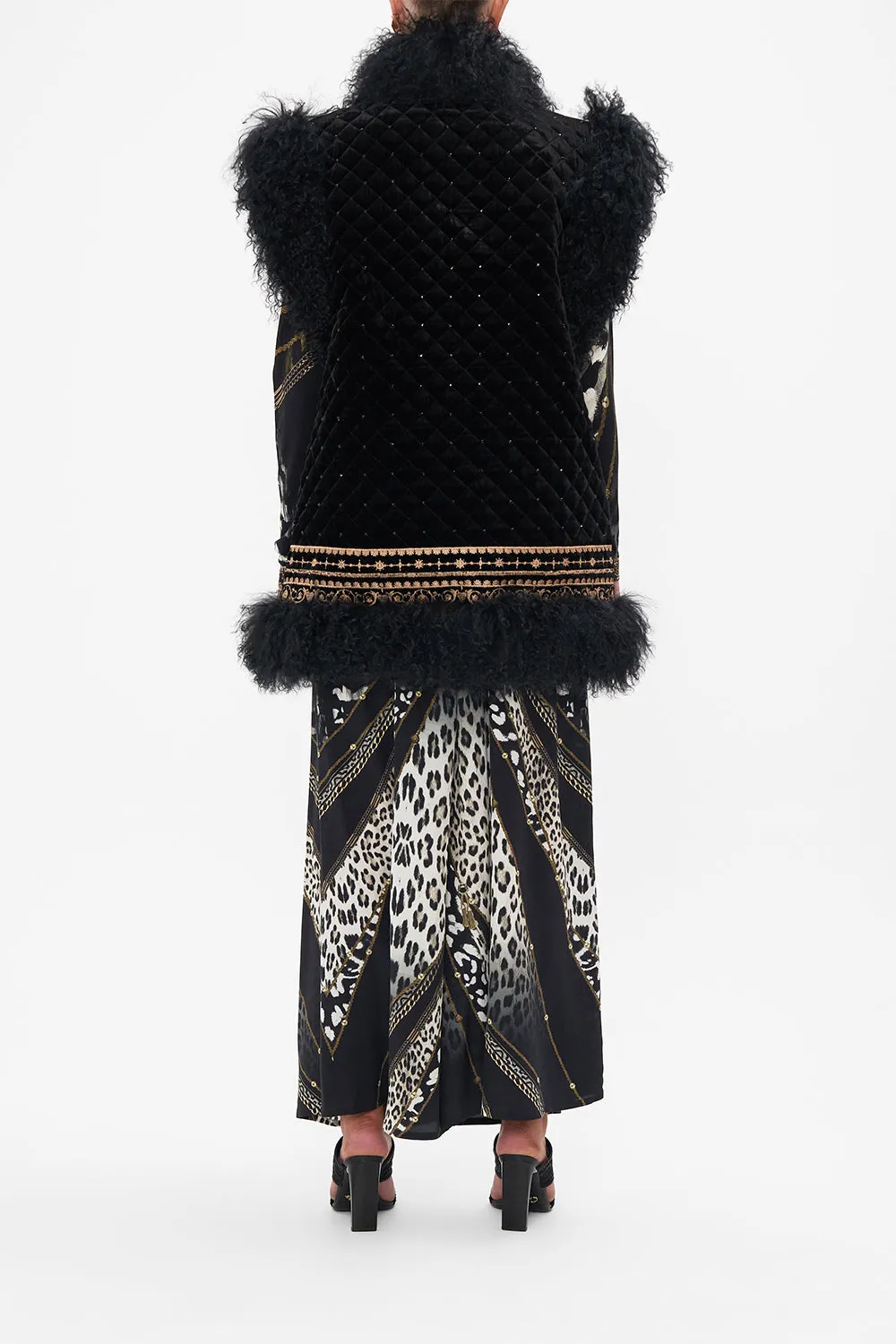 OVERSIZED FAUX FUR GILET UNTAMED ROYALTY
