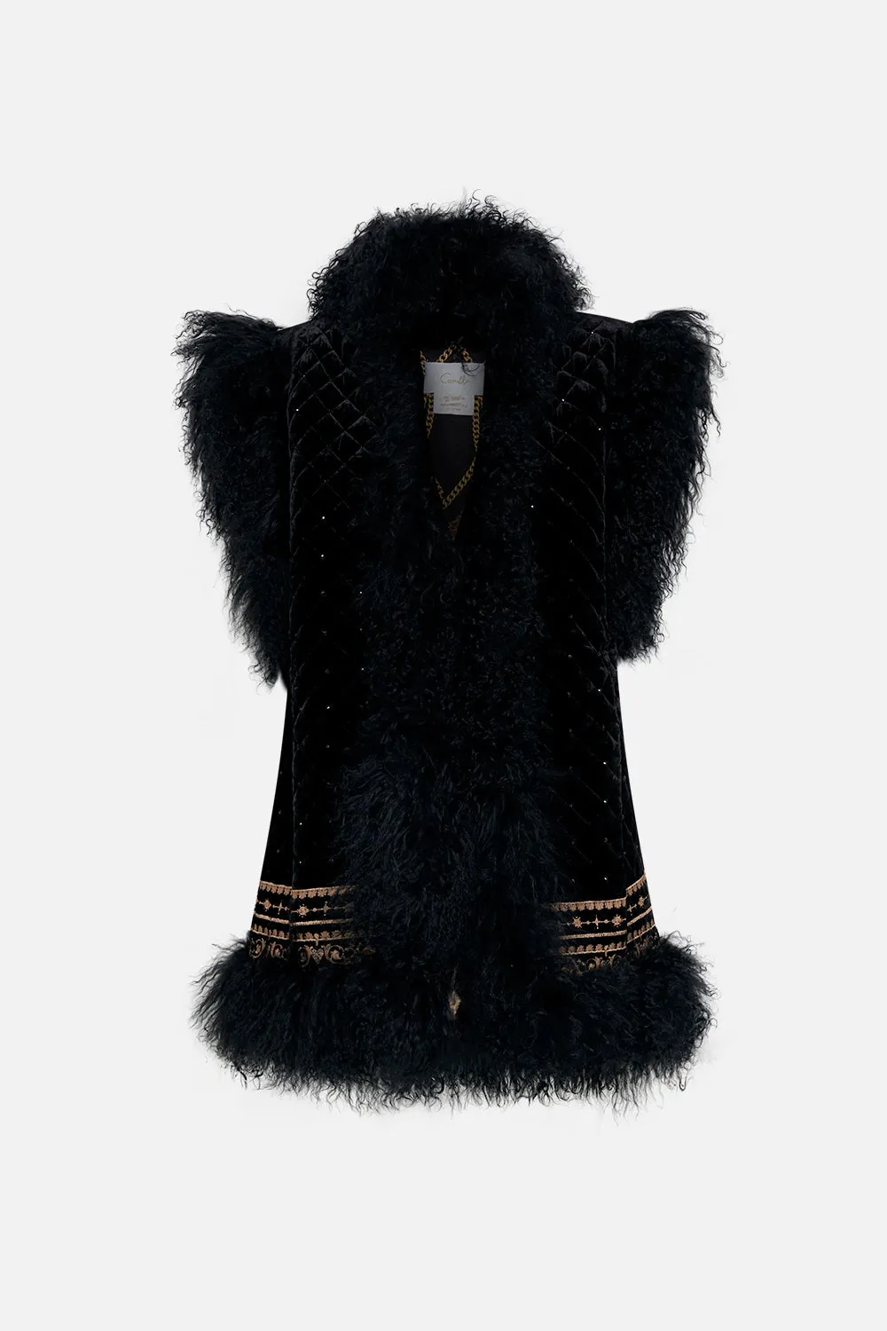 OVERSIZED FAUX FUR GILET UNTAMED ROYALTY