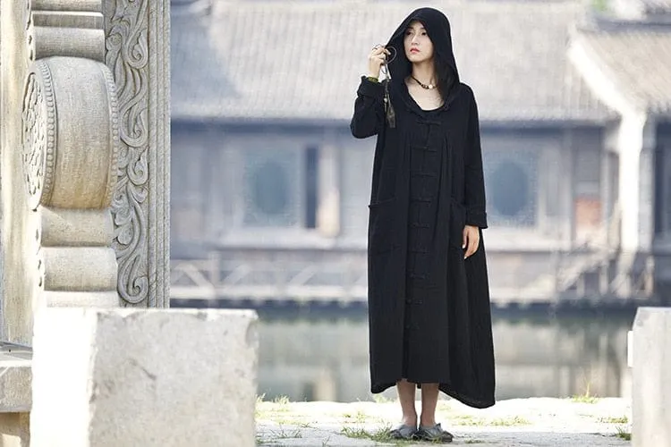 Oversized Vintage Hooded Jacket
