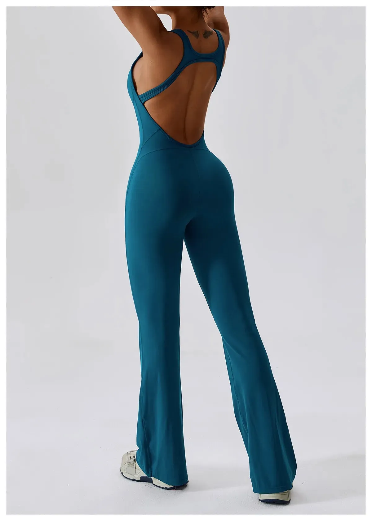 Palmer  V-Back Gym Jumpsuit
