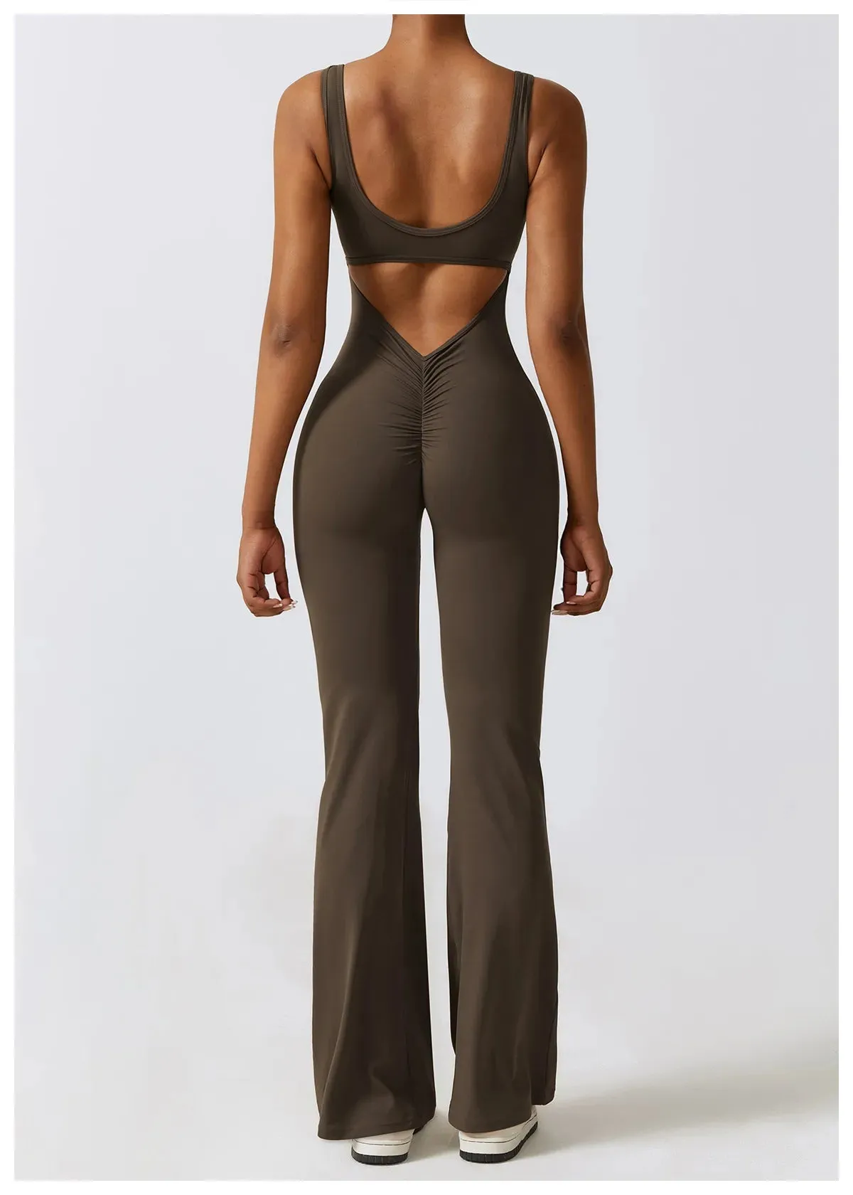 Palmer  V-Back Gym Jumpsuit