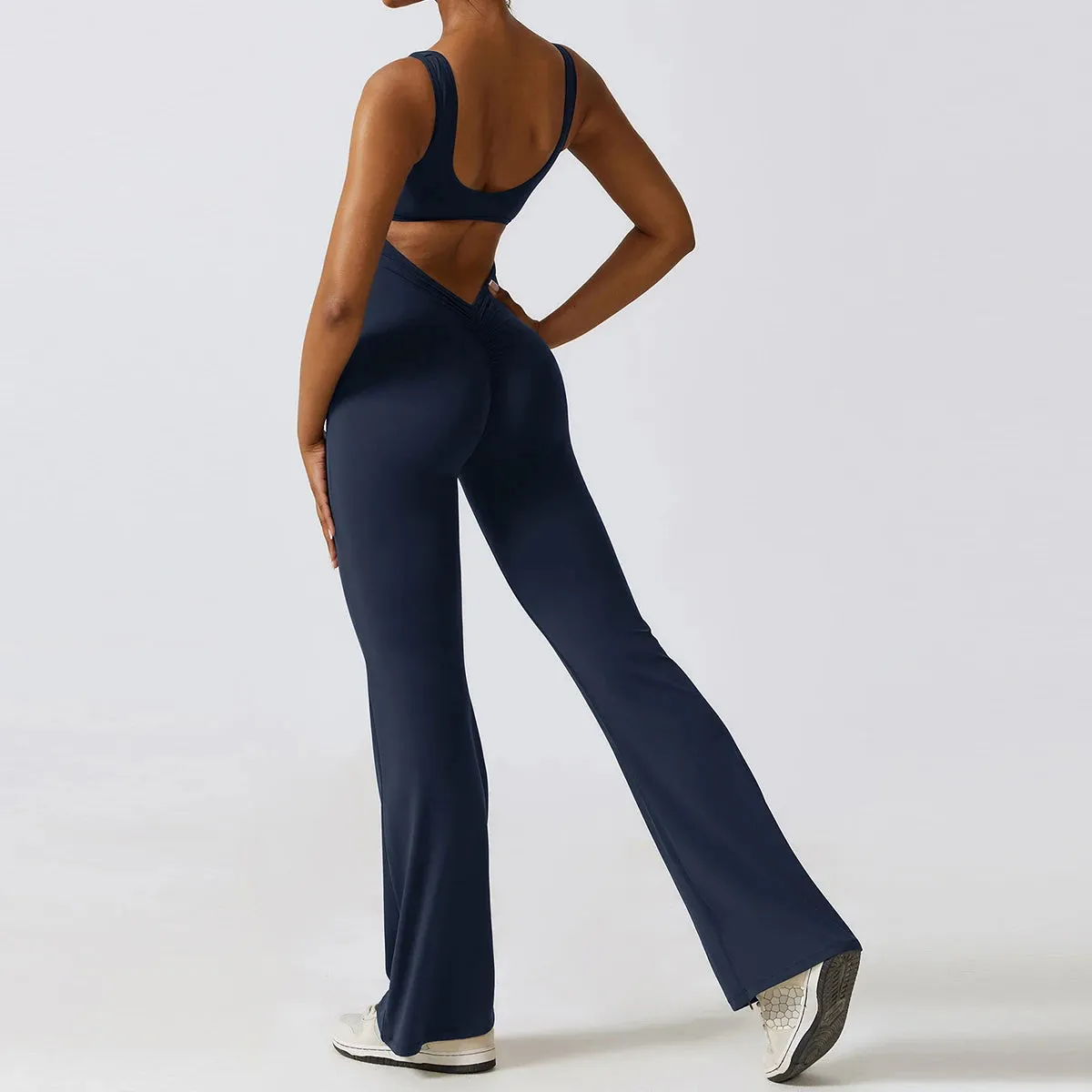 Palmer  V-Back Gym Jumpsuit