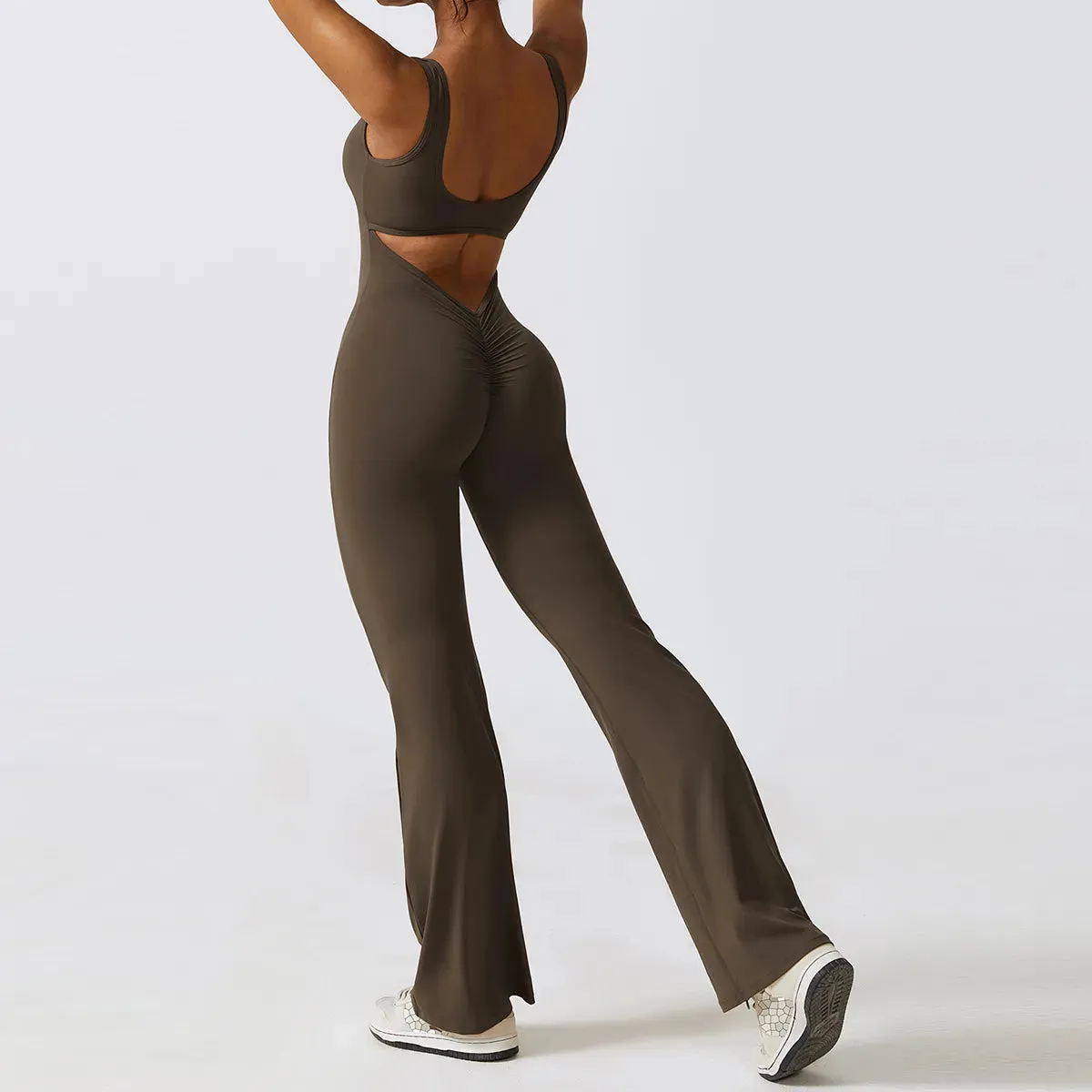 Palmer  V-Back Gym Jumpsuit