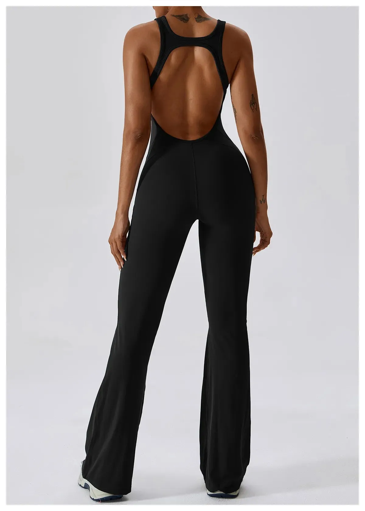 Palmer  V-Back Gym Jumpsuit