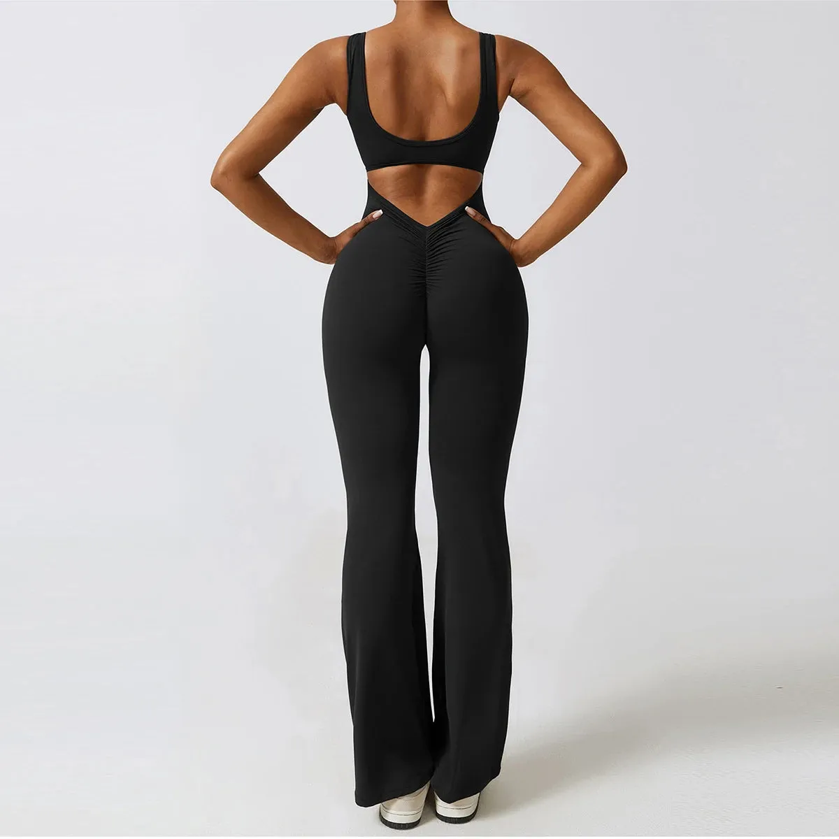 Palmer  V-Back Gym Jumpsuit