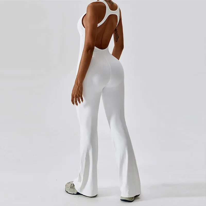 Palmer  V-Back Gym Jumpsuit