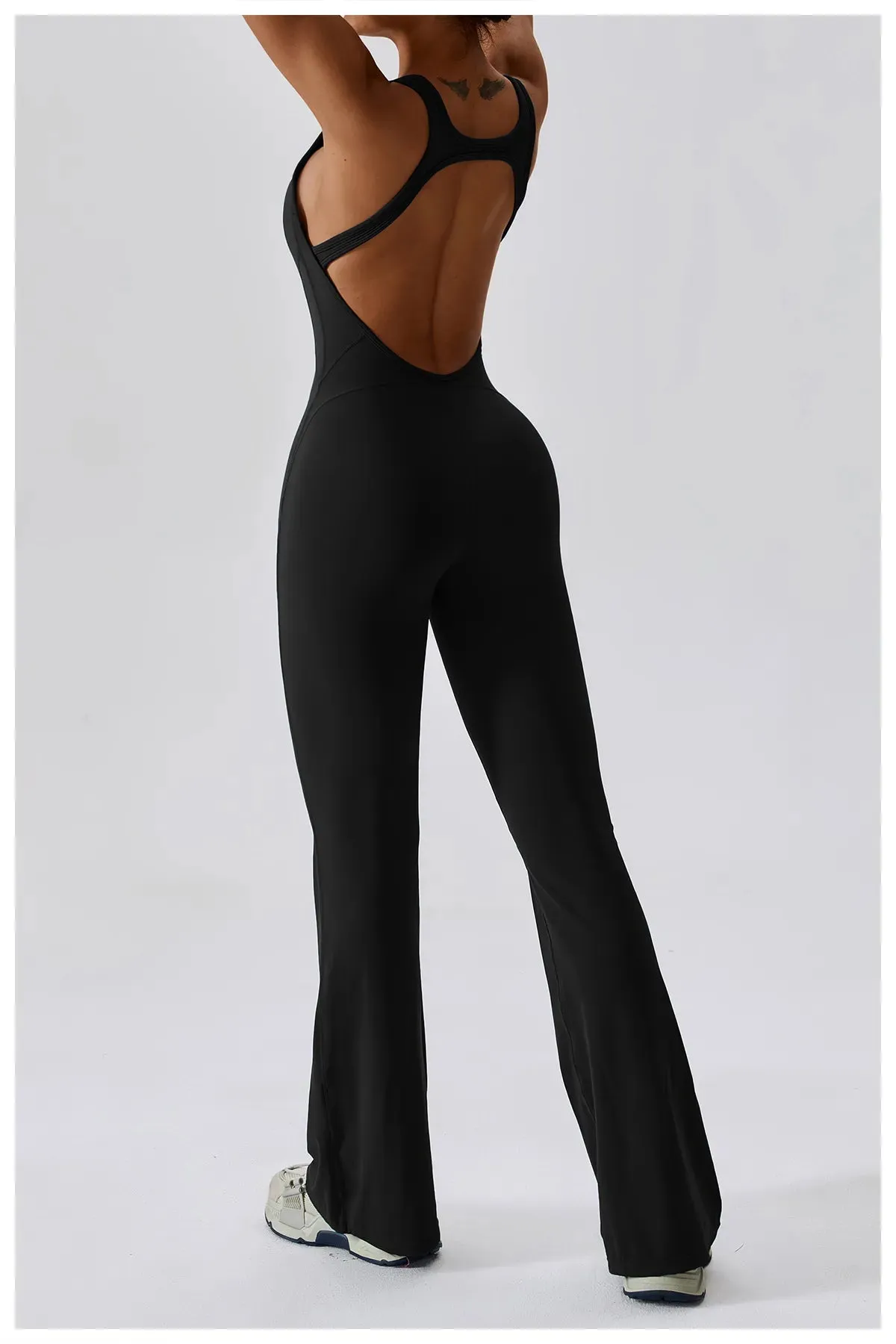 Palmer  V-Back Gym Jumpsuit