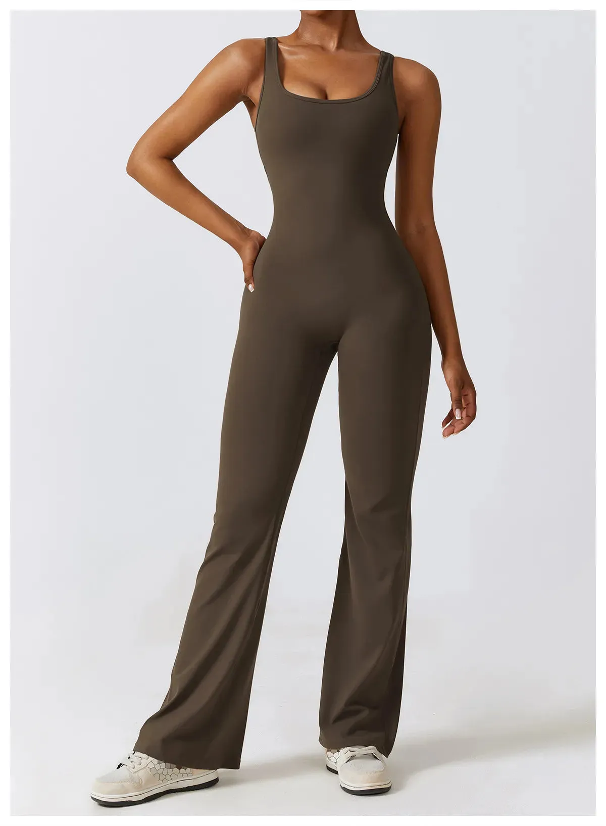 Palmer  V-Back Gym Jumpsuit