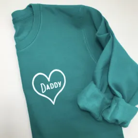 Personalised Heart Over Sized Sweater