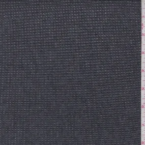 Pewter Zig Zag Thermal Knit Fabric