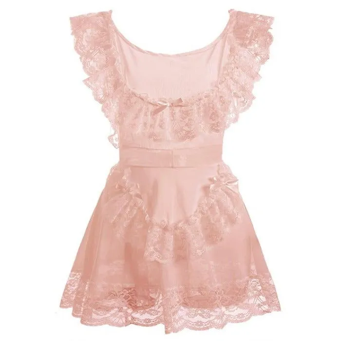 Pink Exposed Back Mature Lingerie