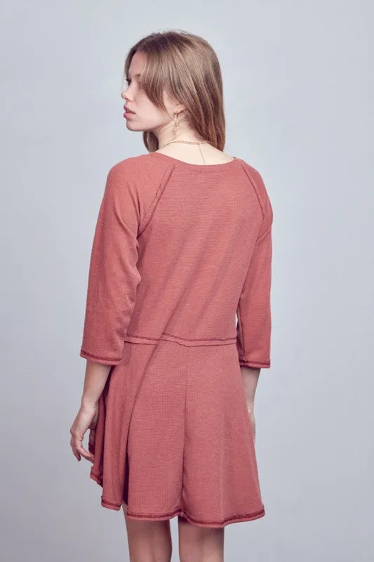 Plus Thermal Hi Low Babydoll Tunic
