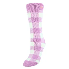 Polar Extreme Women's Buffalo Plaid Brushed Socks