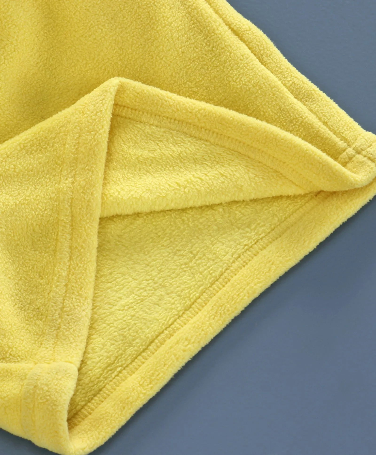 Polar-Fleece Yellow Hoodie Sweatshirt For Unisex Baby