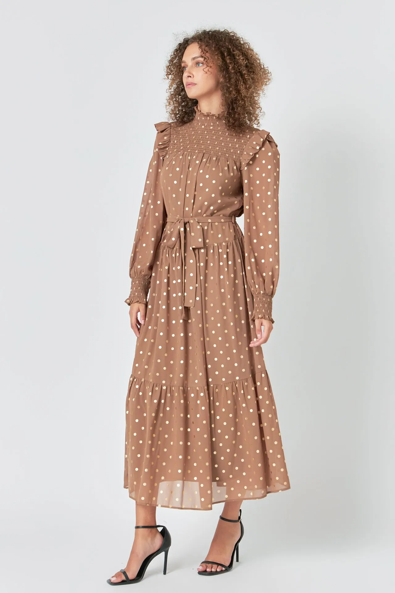 Polka Dot Maxi Dress