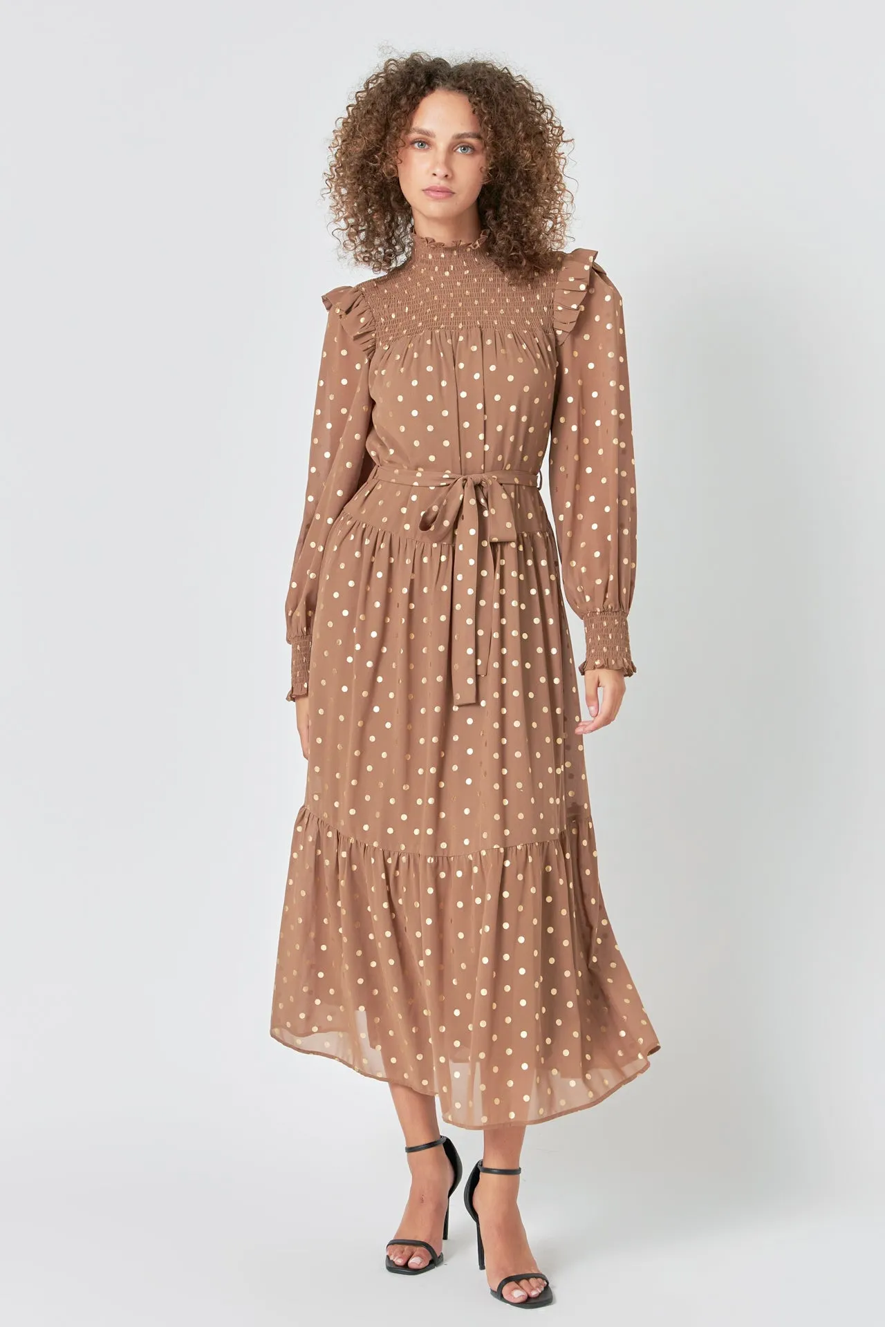 Polka Dot Maxi Dress