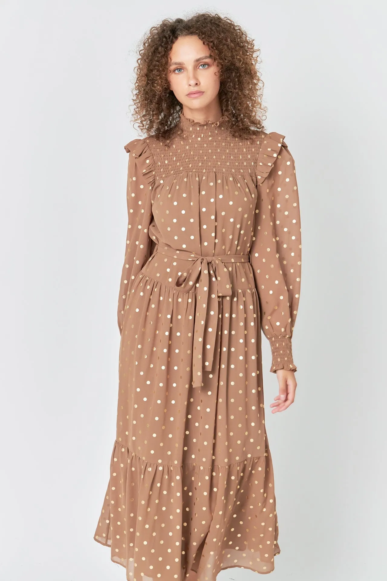 Polka Dot Maxi Dress