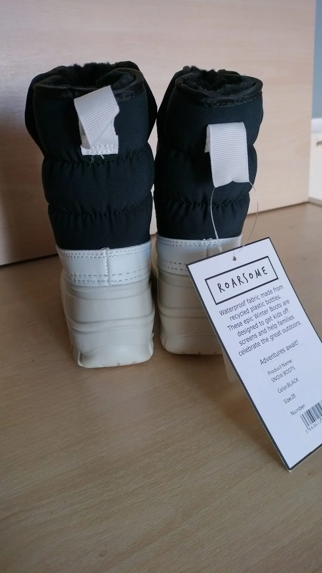 Pre Loved Roarsome (Dinoski) Kids Snow Boots Size EU29 (1937)