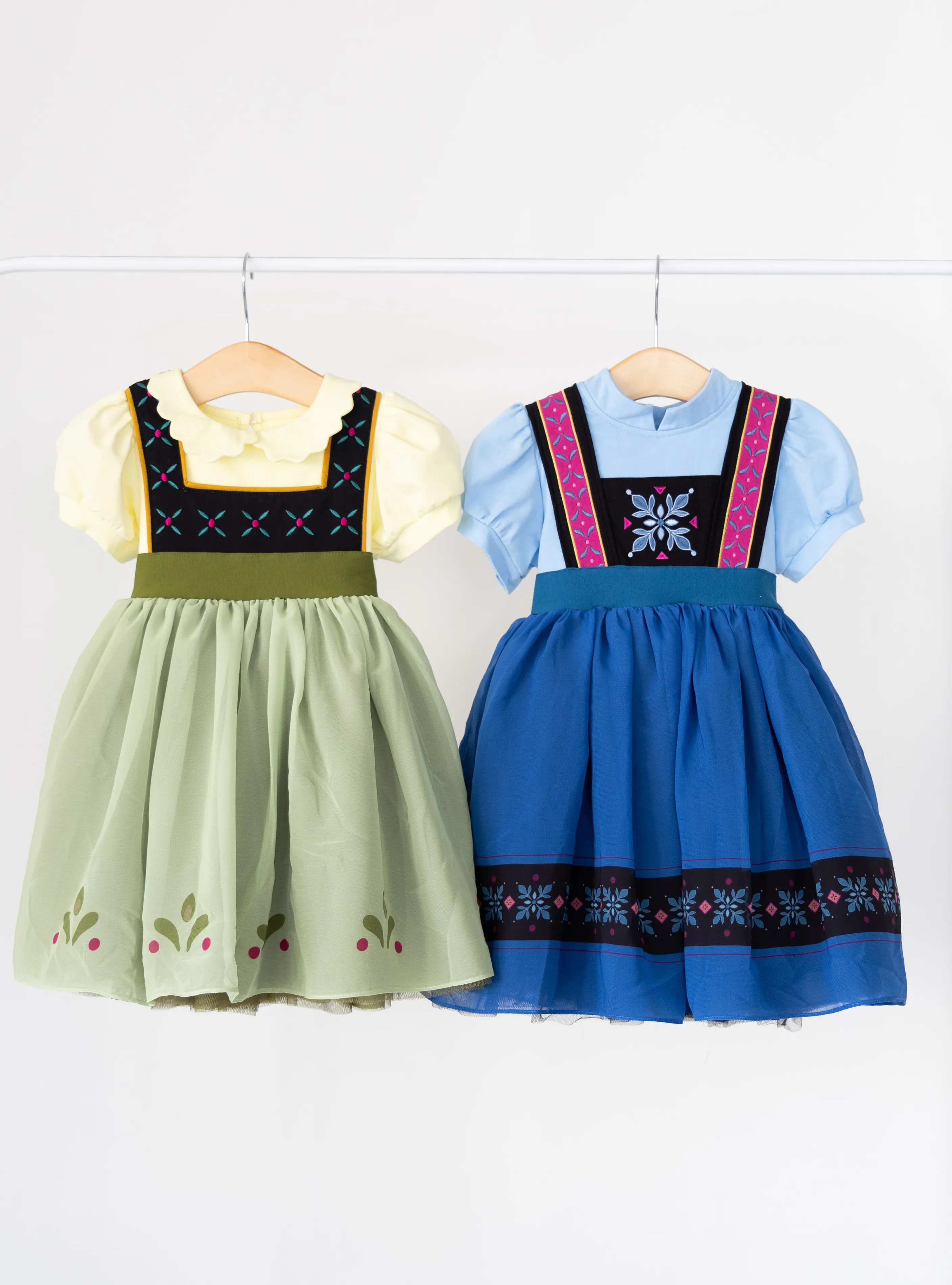 PREORDER - Green Snowy Sister Dress