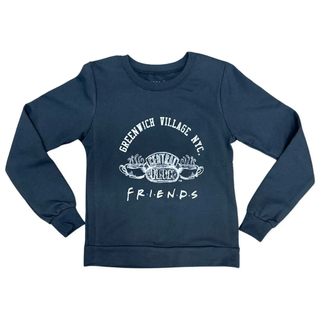 Prince Peter Tween Friends Greenwich Village Sweatshirt - Off Black