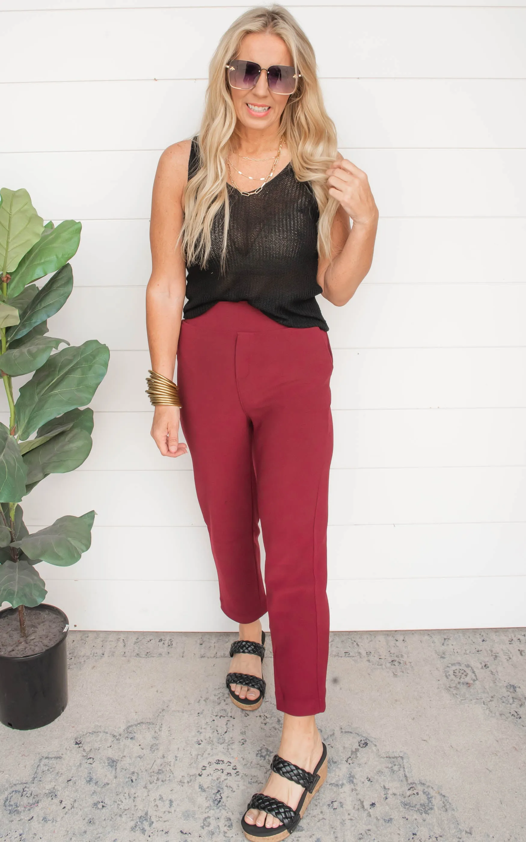Pull-On Ponte Dress Pants | FINAL SALE