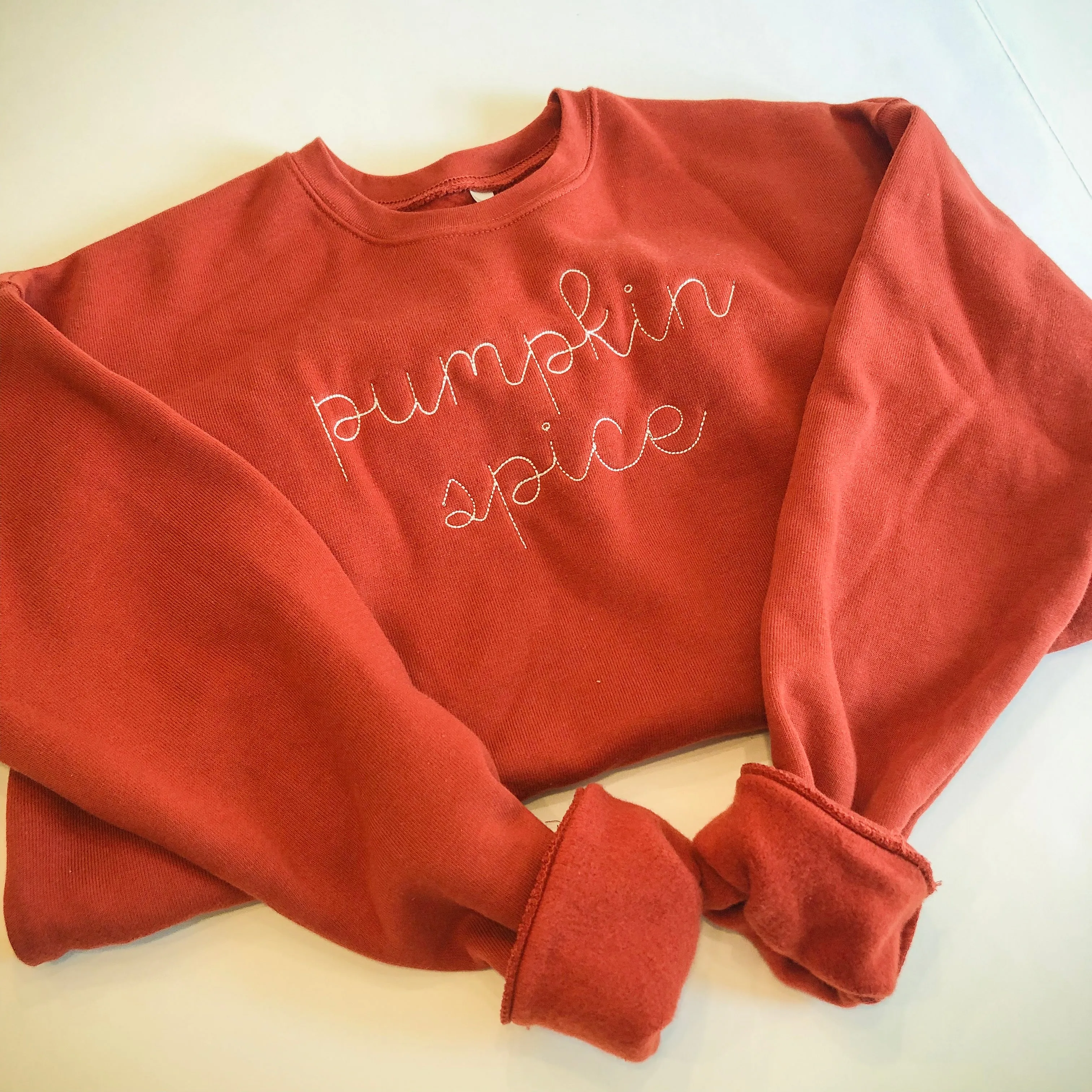 Pumpkin Spice Drop Shoulder Sweatshirt