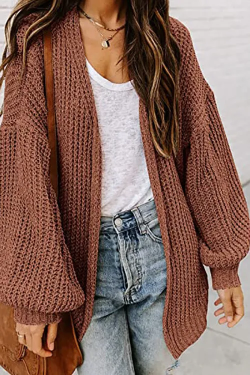 Purpdrank - Open Front Classical Cardigan