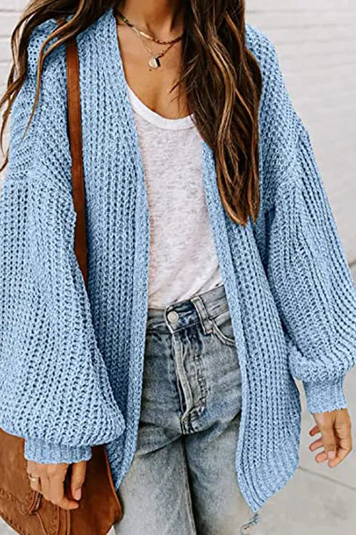 Purpdrank - Open Front Classical Cardigan