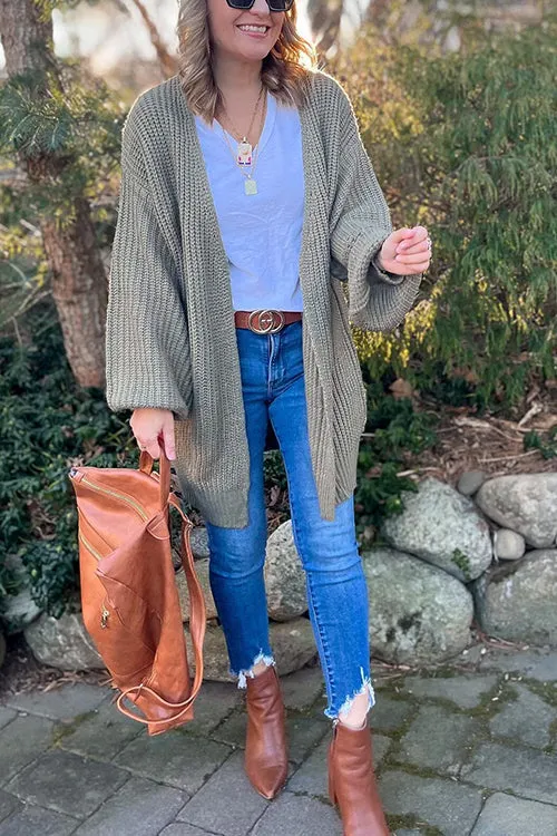 Purpdrank - Open Front Classical Cardigan