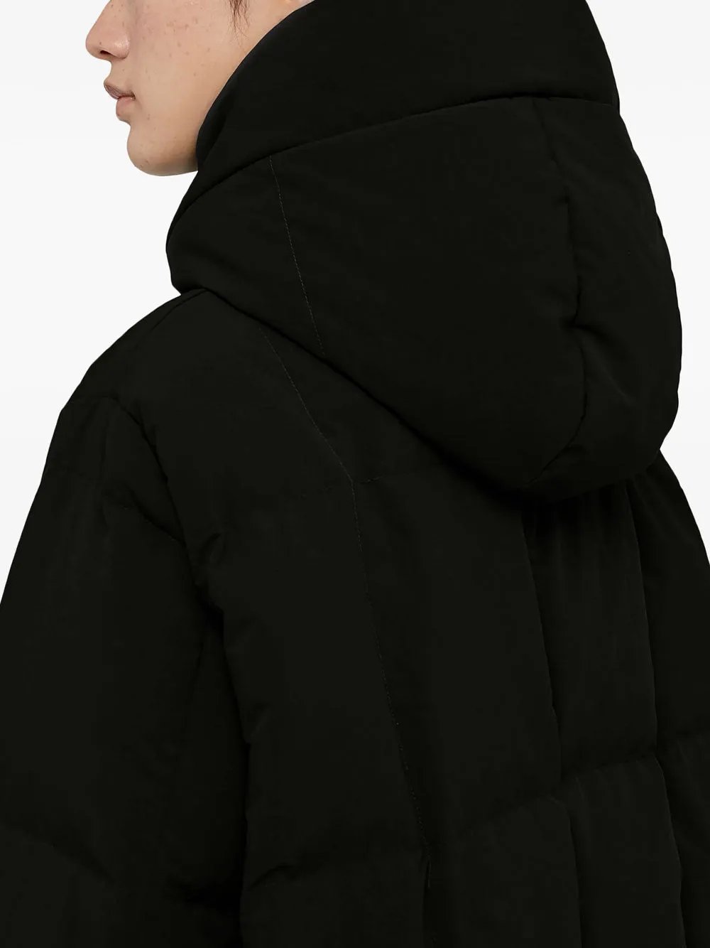 Quilted down jacket