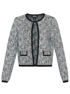Rayon Spandex Tweed Cardigan
