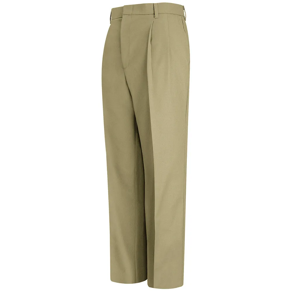 Red Kap Pleated Twill Slacks PT38 - Khaki