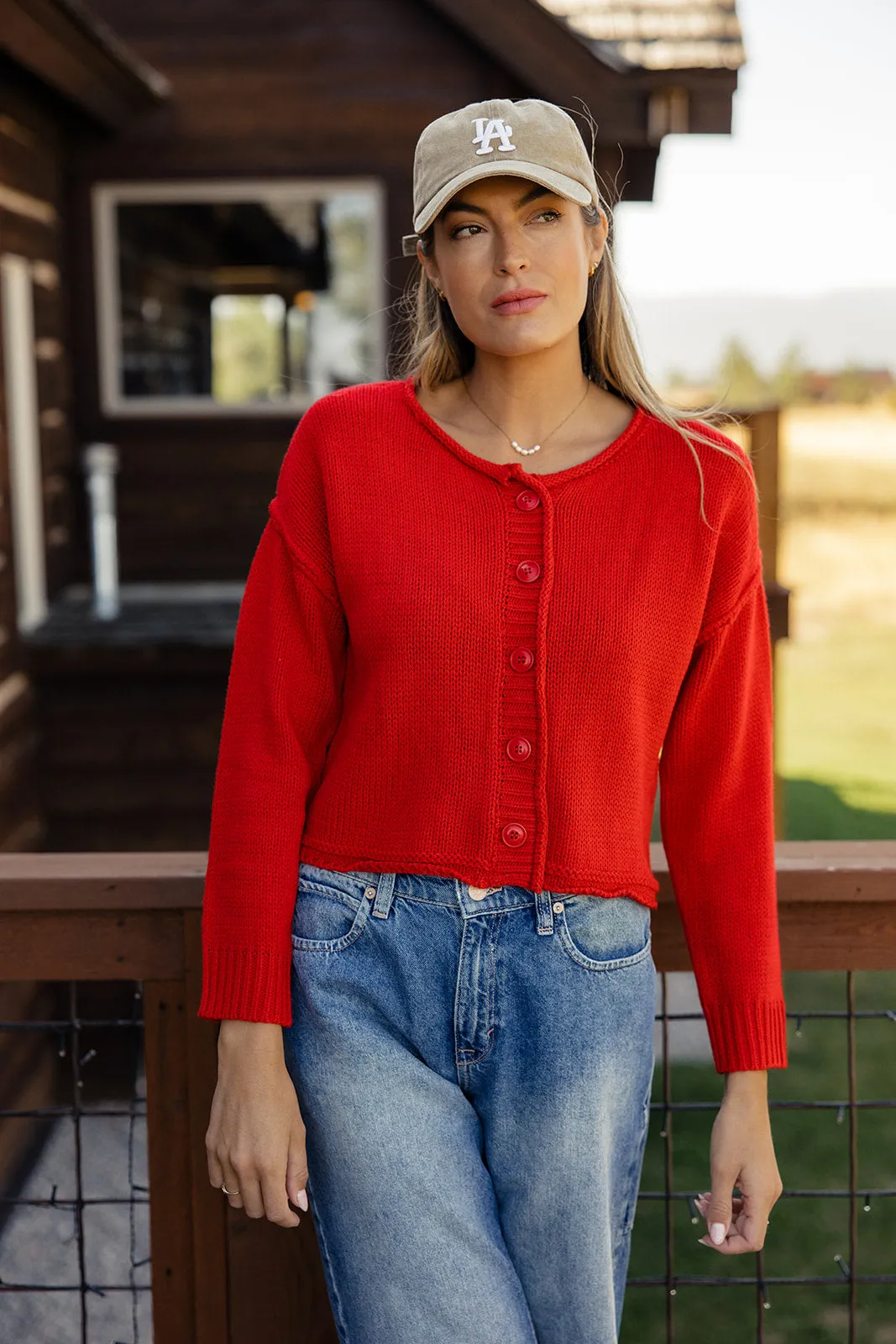 Rekindled Flames Cropped Cardigan