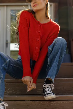 Rekindled Flames Cropped Cardigan