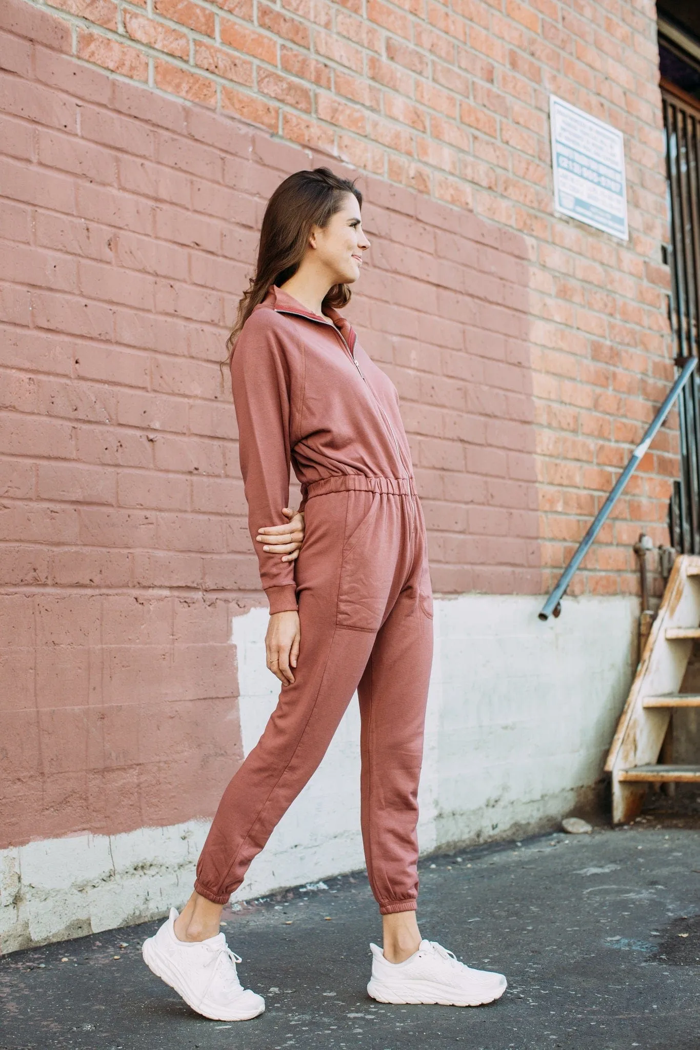 Restore Soft Terry Jumpsuit - Masala