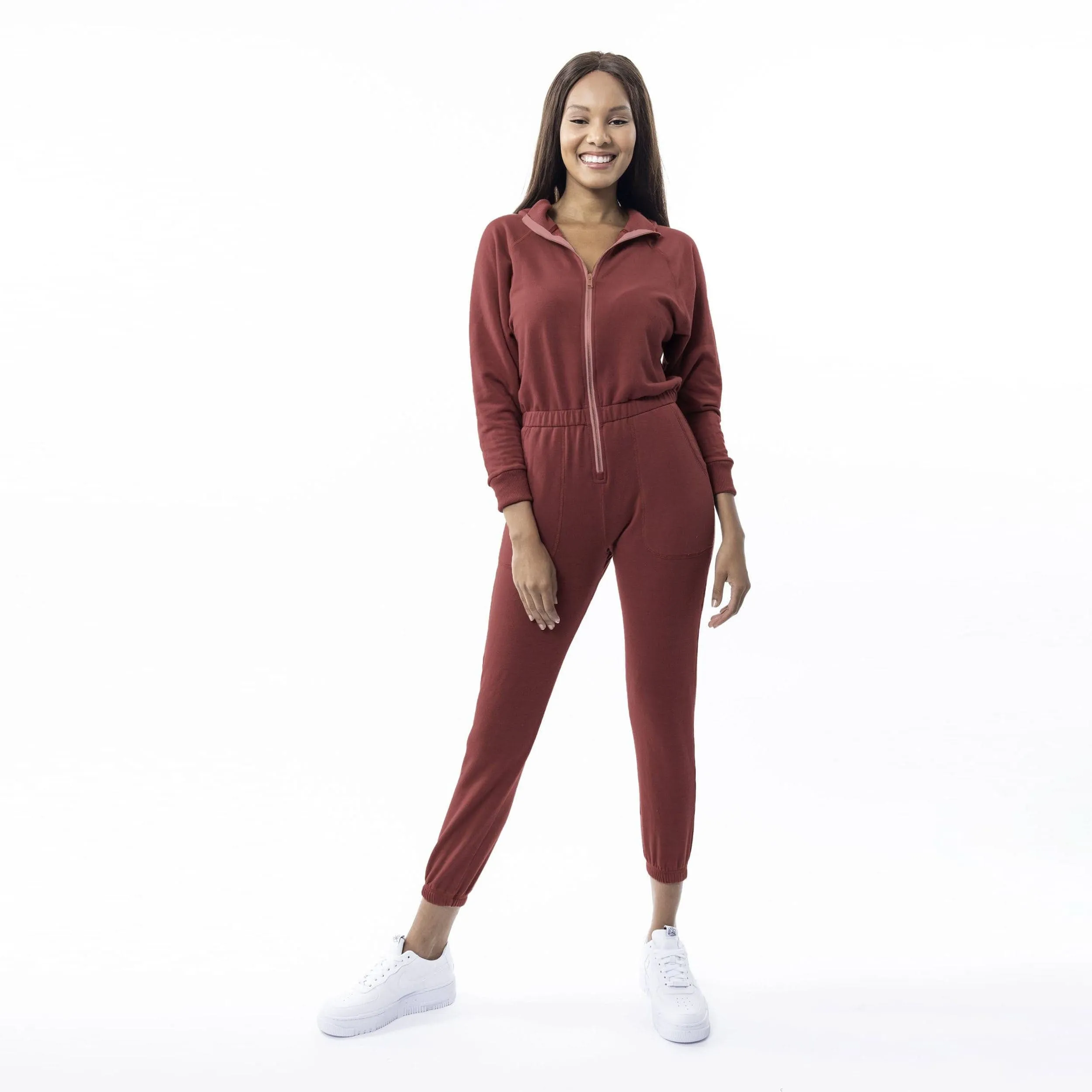 Restore Soft Terry Jumpsuit - Masala