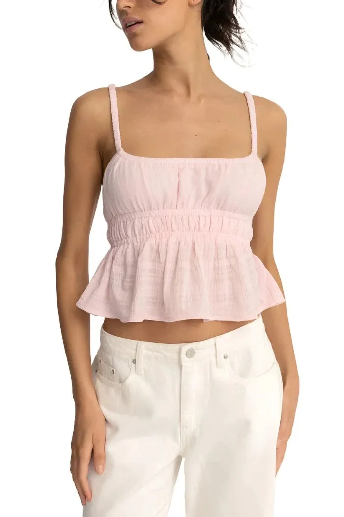 RHYTHM Women's Babydoll Tank Top Pink