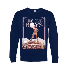 Rina Sawayama / Comme Des Garçons (Like The Boys) Navy Crew Sweatshirt