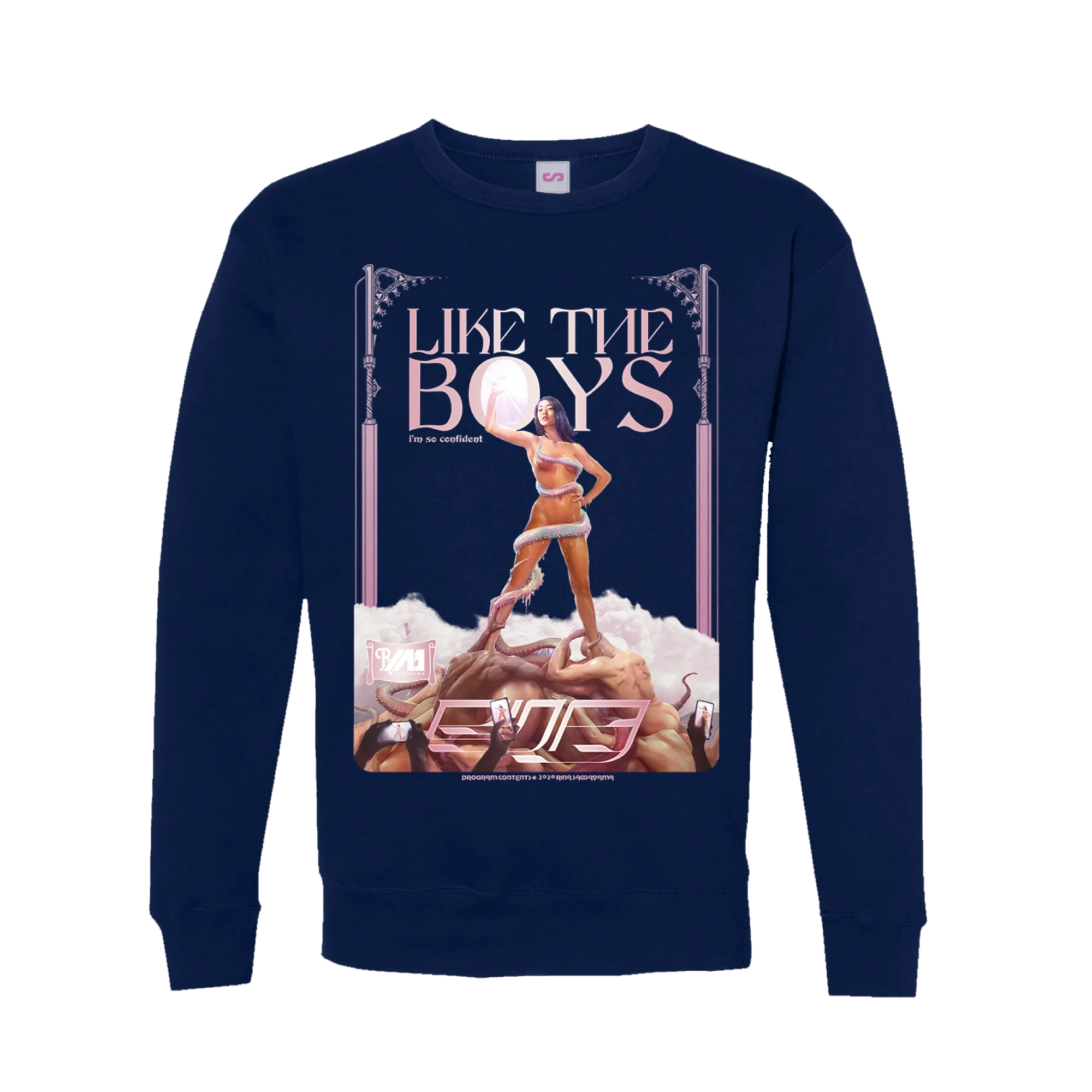 Rina Sawayama / Comme Des Garçons (Like The Boys) Navy Crew Sweatshirt