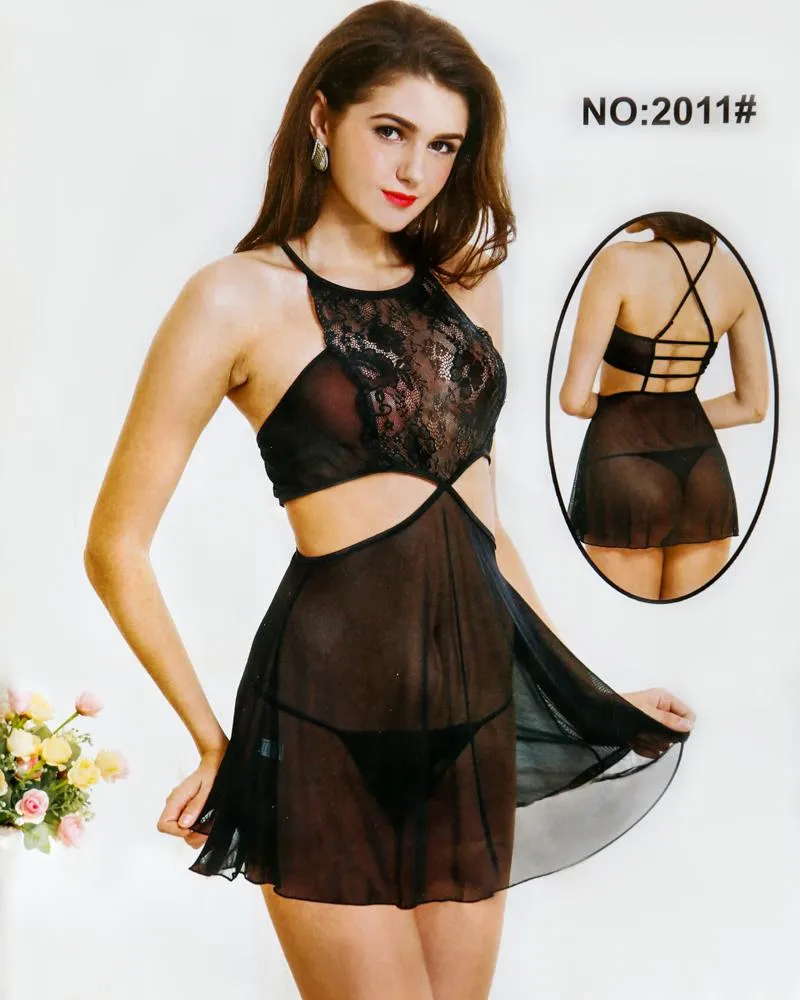 Romantic Sexy Net Short Nighty - Babydoll Bridal Sexy Nighty - 2011#