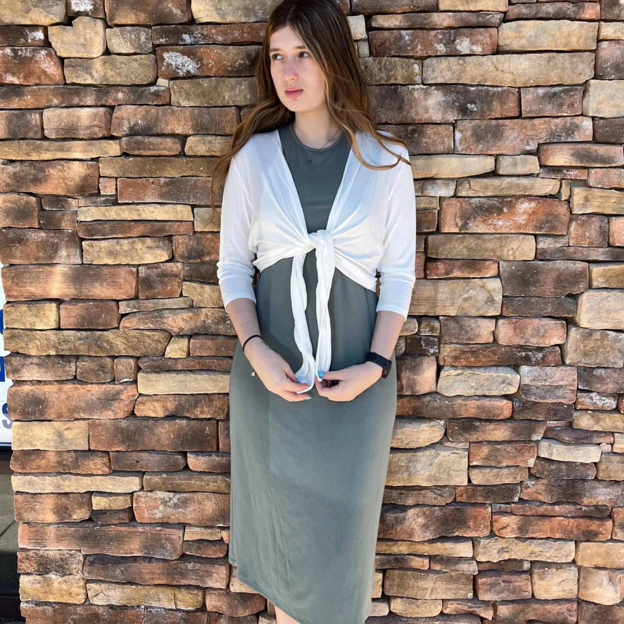 Sage Sleeveless Dress
