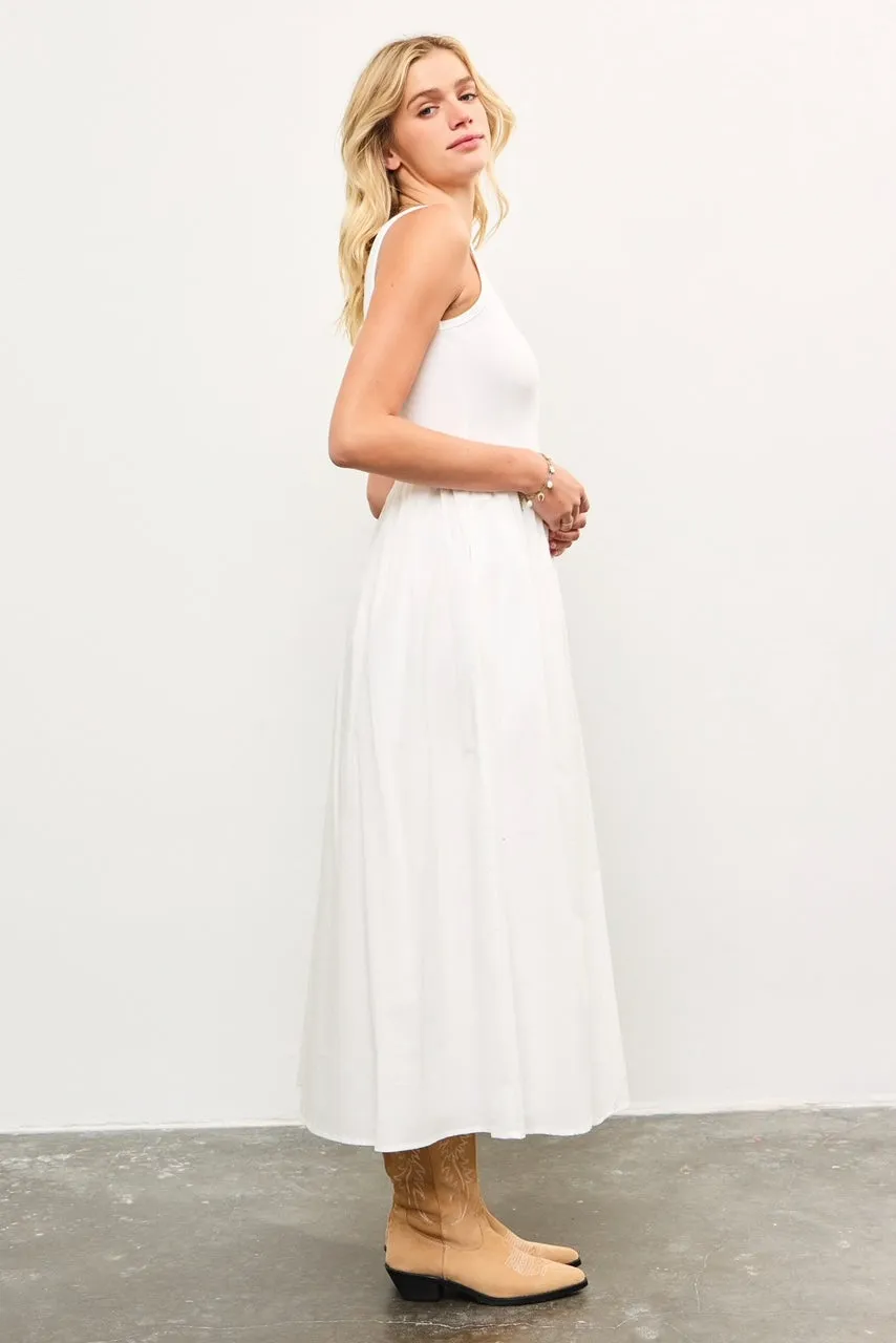 Scoop Neck Flare Maxi