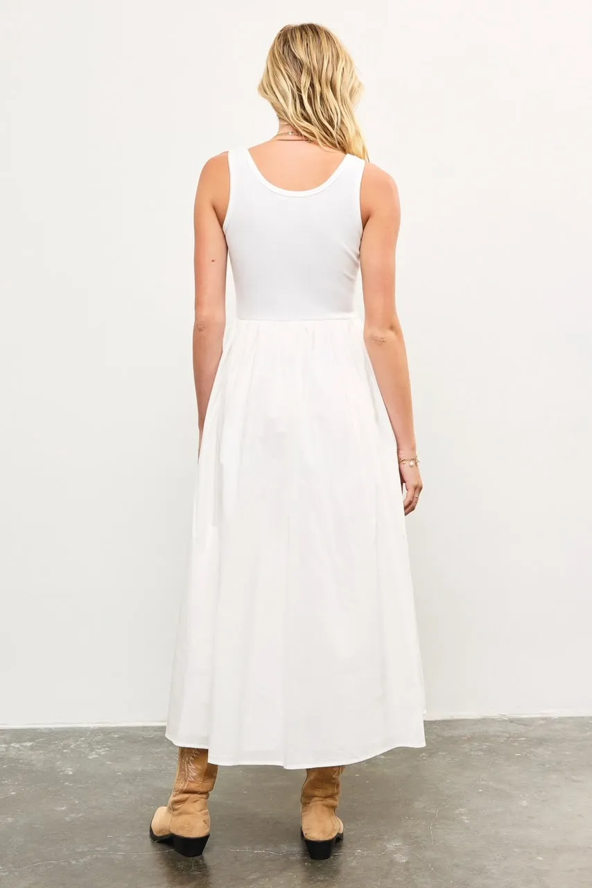 Scoop Neck Flare Maxi
