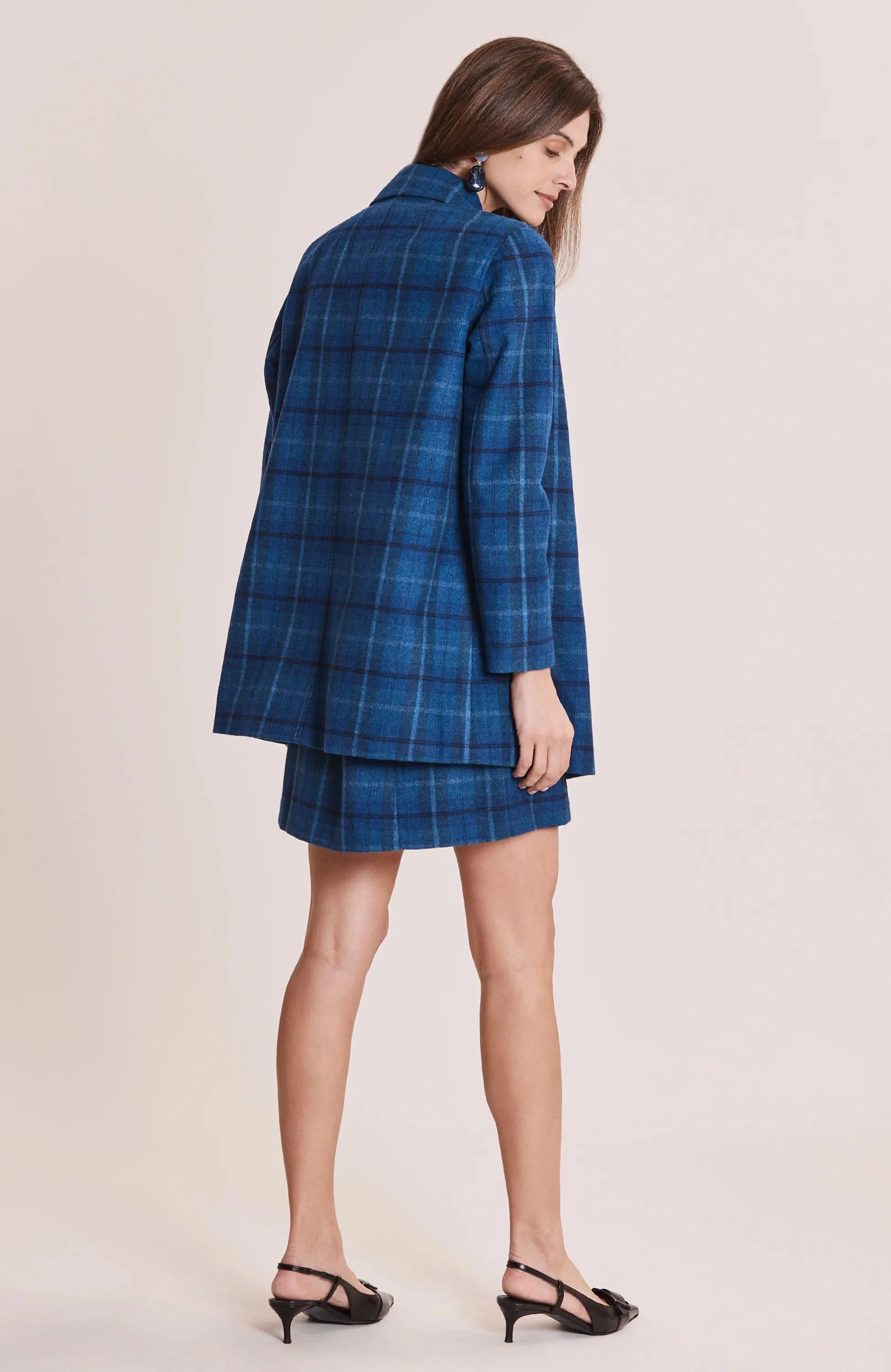Shannon Sapphire Plaid Jacket