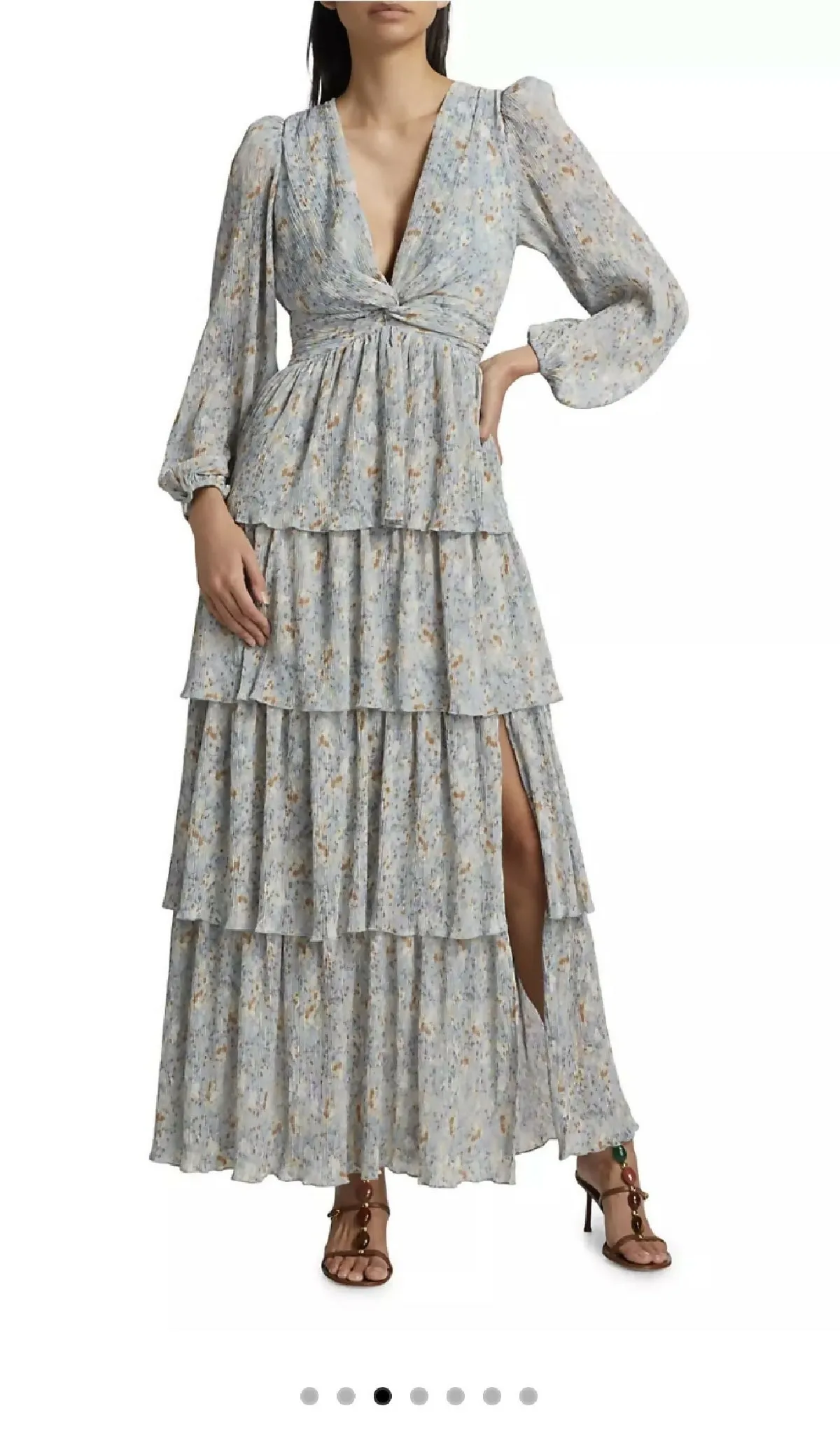 Sibylla Floral Plisse Dress