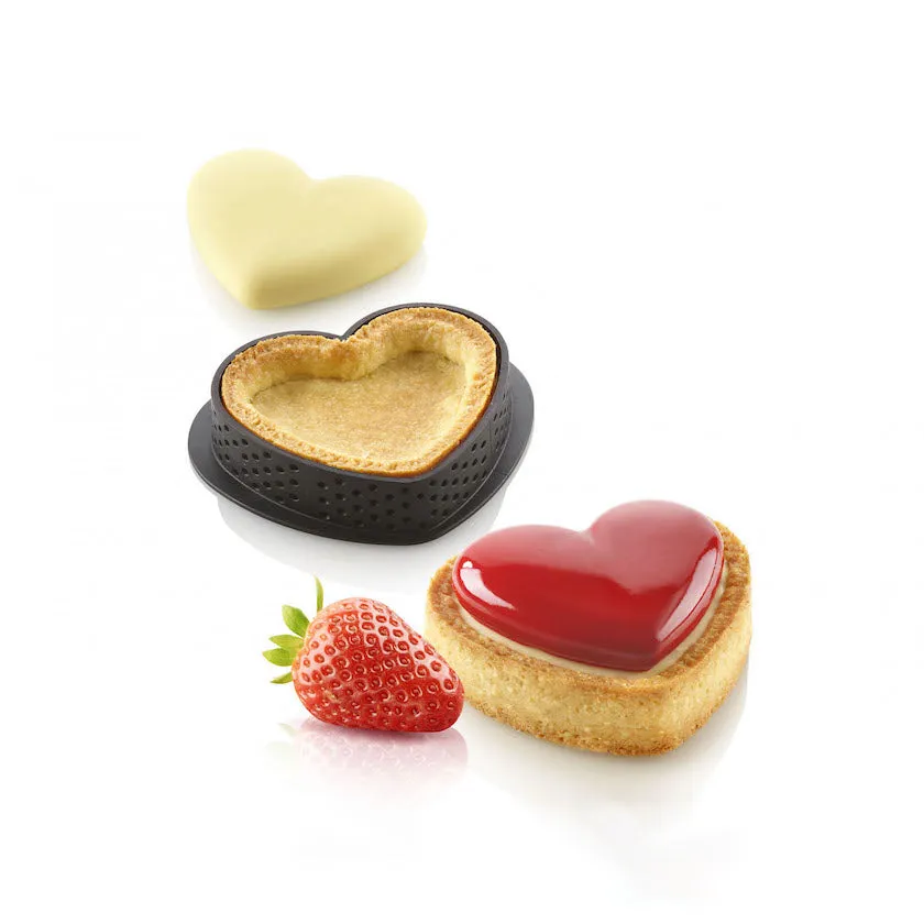 SILIKOMART Small Amore Tart Ring Kit (Silicone Mould   Rings) (Clearance)