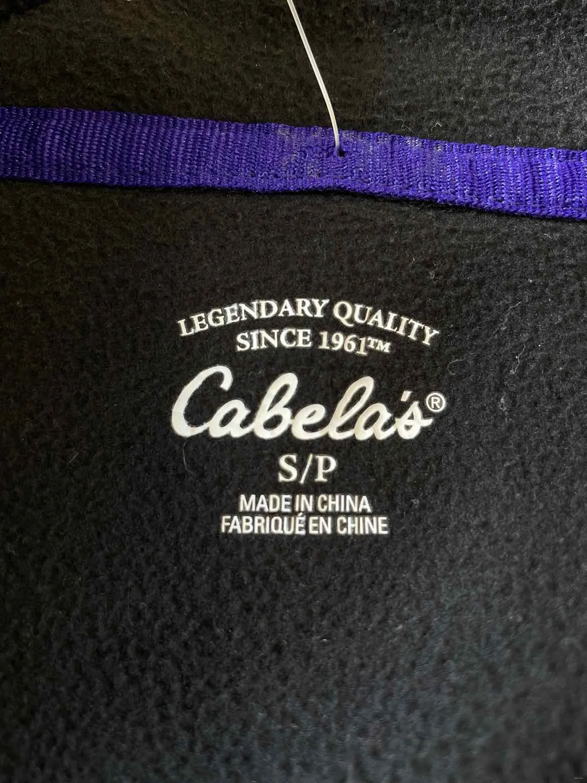 Size Small Cabelas Black Women's Fleece Sweatshirt