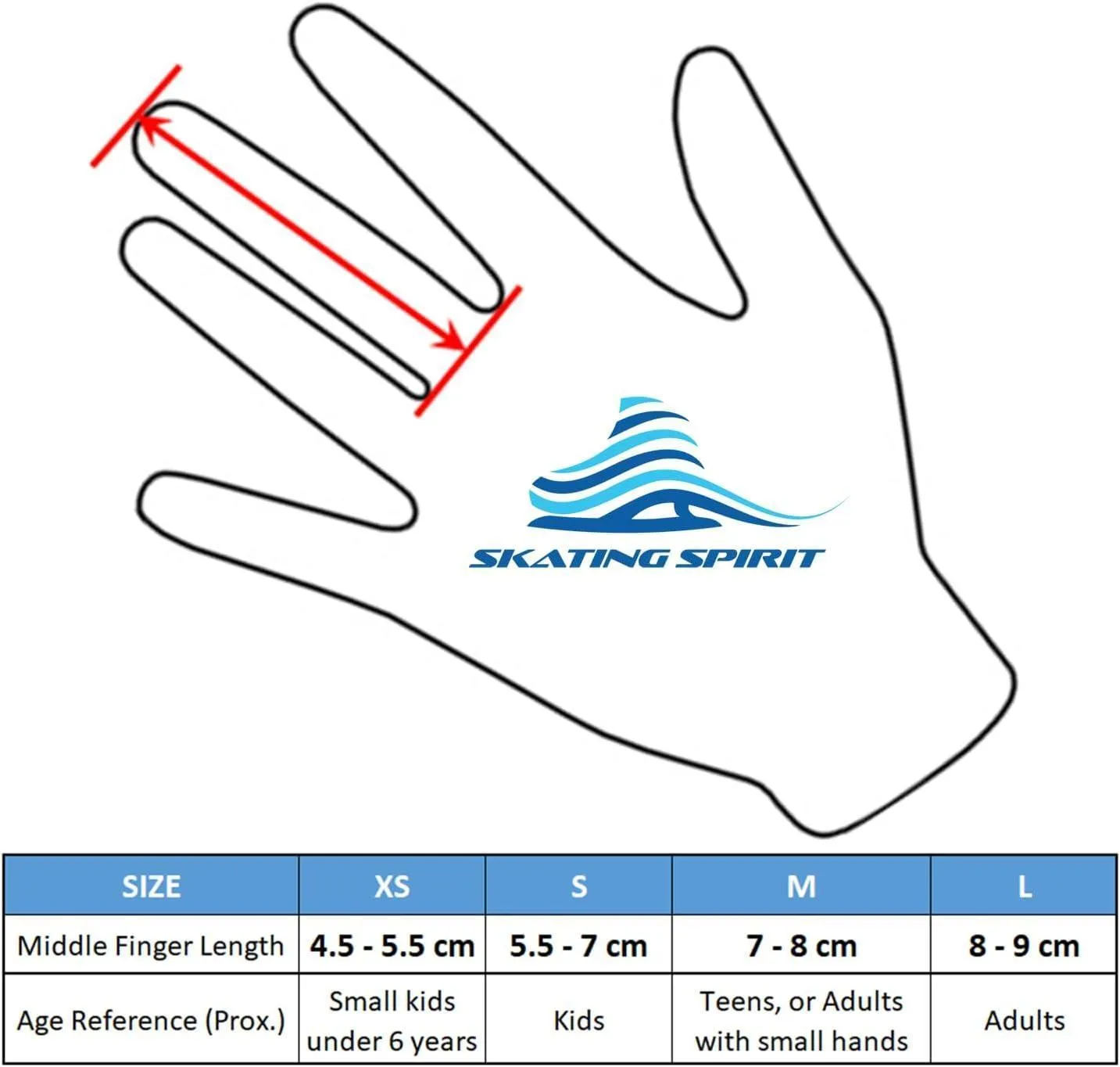 Skating Spirit Competition Gloves